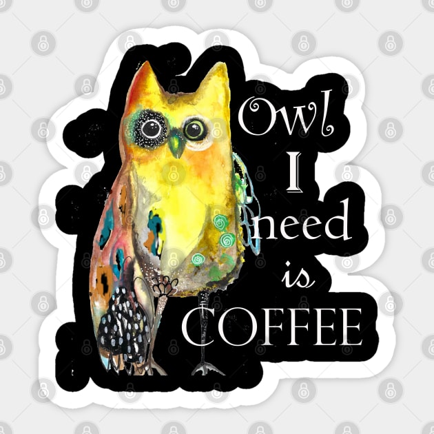 Coffee Sticker by Ana Jones Studio 